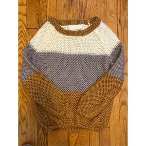 Newbury Kustom Color Block Knit Sweater Size S